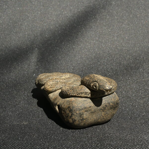 Pre Columbian Inca Ceramic Whistle Serpent Ceremonial Artifact - Imagen 5