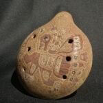 Pre Columbian Paracas Ceramic Ocarina Ritual Artifact Collectible
