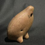 Pre Columbian Paracas Ceramic Ocarina Ritual Artifact Collectible - Imagen 3