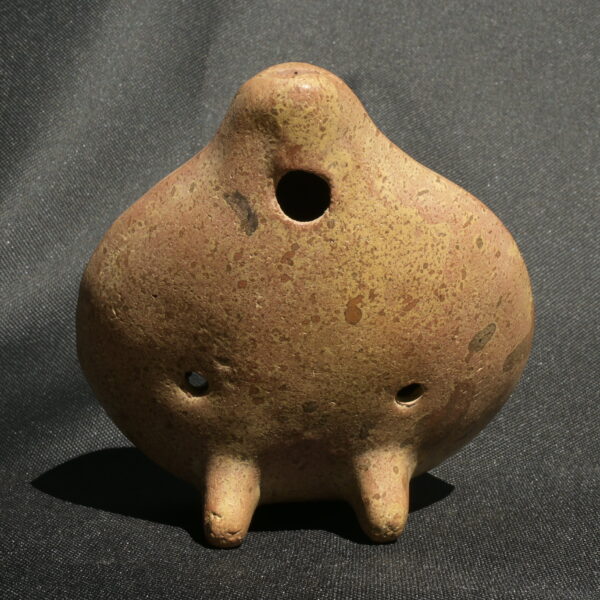 Pre Columbian Paracas Ceramic Ocarina Ritual Artifact Collectible - Imagen 4