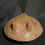 Pre Columbian Paracas Ceramic Ocarina Ritual Artifact Collectible - Imagen 9