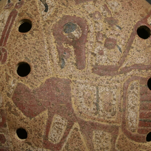 Pre Columbian Paracas Ceramic Ocarina Ritual Artifact Collectible - Imagen 12