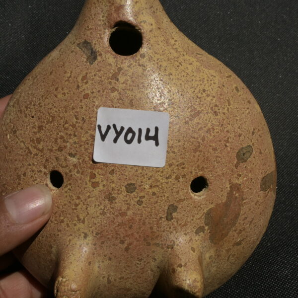 Pre Columbian Paracas Ceramic Ocarina Ritual Artifact Collectible - Imagen 14