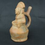 Pre Columbian Moche Ceramic Noblewoman Vessel Ancient Artifact - Imagen 8