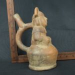 Pre Columbian Moche Ceramic Noblewoman Vessel Ancient Artifact - Imagen 20