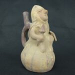 Pre Columbian Moche Ceramic Warrior Vessel Ceremonial Artifact Peru - Imagen 6