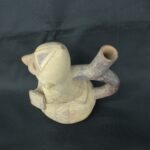 Pre Columbian Moche Ceramic Warrior Vessel Ceremonial Artifact Peru - Imagen 9