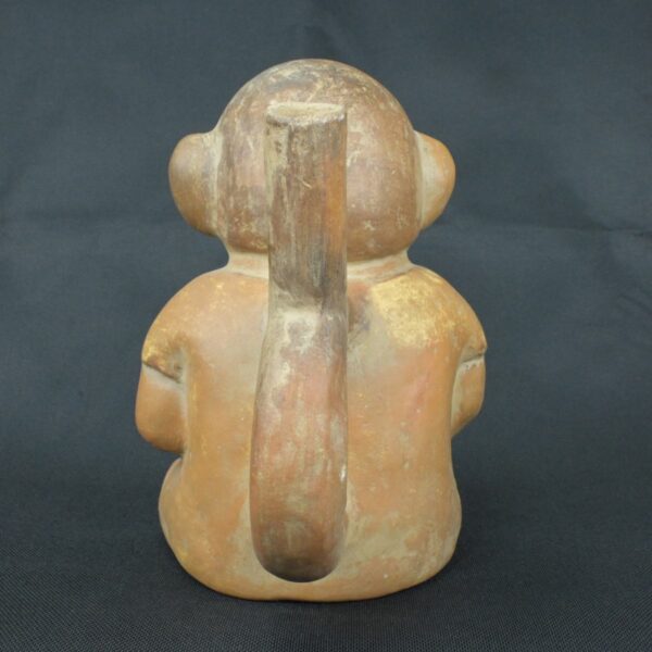Pre Columbian Moche Ceramic Bottle Ritual Artifact Collectible Piece - Imagen 4