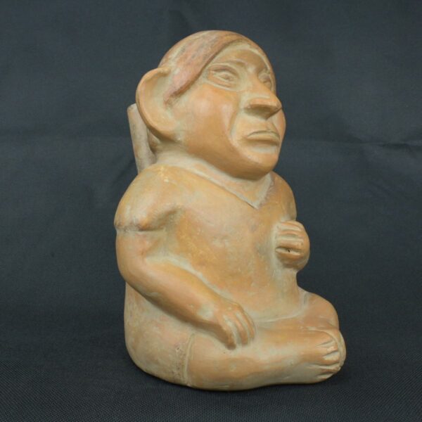 Pre Columbian Moche Ceramic Bottle Ritual Artifact Collectible Piece - Imagen 7