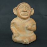 Pre Columbian Moche Ceramic Bottle Ritual Artifact Collectible Piece - Imagen 8
