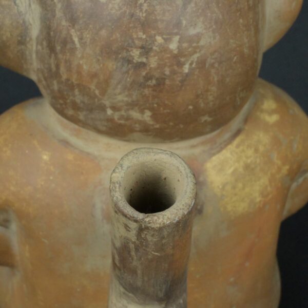 Pre Columbian Moche Ceramic Bottle Ritual Artifact Collectible Piece - Imagen 15