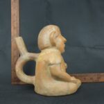 Pre Columbian Moche Ceramic Bottle Ritual Artifact Collectible Piece - Imagen 16