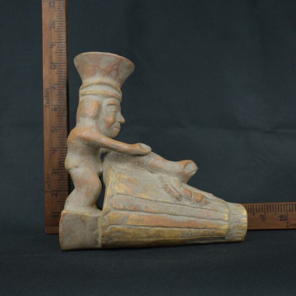Pre Columbian Moche Ceramic Bottle Ritual Artifact Collectible Peru - Imagen 18