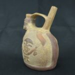 Pre Columbian Moche Ceramic Whistle Ritual Artifact Collectible - Imagen 2