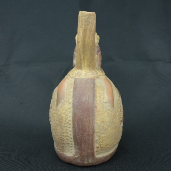 Pre Columbian Moche Ceramic Whistle Ritual Artifact Collectible - Imagen 3