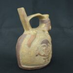 Pre Columbian Moche Ceramic Whistle Ritual Artifact Collectible - Imagen 4