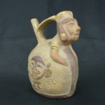 Pre Columbian Moche Ceramic Whistle Ritual Artifact Collectible - Imagen 6