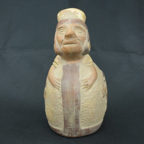 Pre Columbian Moche Ceramic Whistle Ritual Artifact Collectible - Imagen 7
