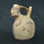 Pre Columbian Moche Ceramic Whistle Ritual Artifact Collectible - Imagen 8
