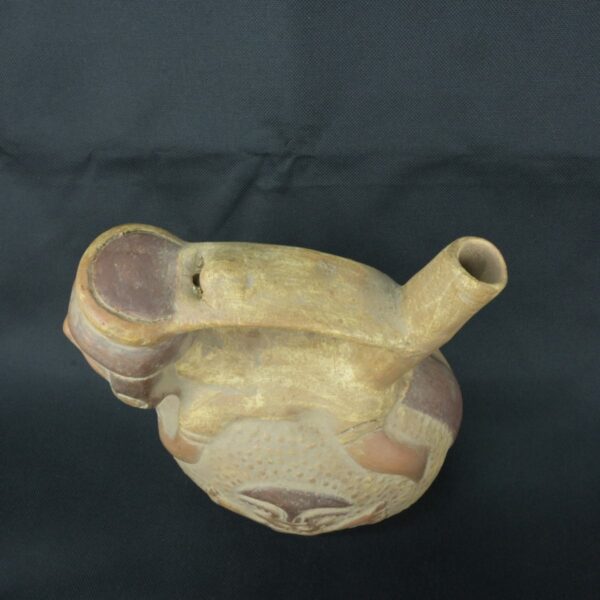 Pre Columbian Moche Ceramic Whistle Ritual Artifact Collectible - Imagen 9