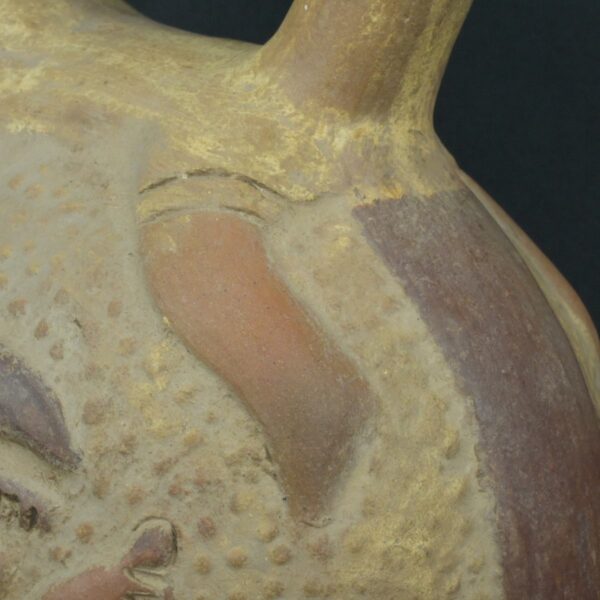 Pre Columbian Moche Ceramic Whistle Ritual Artifact Collectible - Imagen 14