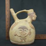 Pre Columbian Moche Ceramic Whistle Ritual Artifact Collectible - Imagen 18