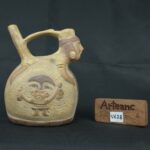 Pre Columbian Moche Ceramic Whistle Ritual Artifact Collectible - Imagen 19