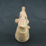 Pre Columbian Moche Ceramic Bottle Ritual Artifact Peru Collectible - Imagen 3