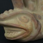 Pre Columbian Moche Ceramic Bottle Ritual Artifact Peru Collectible - Imagen 12