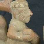Pre Columbian Moche Ceramic Bottle Ritual Artifact Peru Collectible - Imagen 14