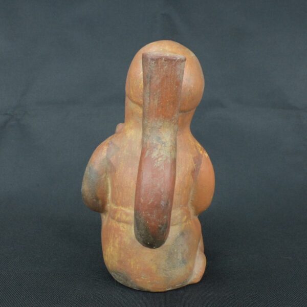 Pre Columbian Moche Ceramic Soldier Vessel Ritual Artifact Collectible - Imagen 6