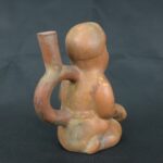 Pre Columbian Moche Ceramic Soldier Vessel Ritual Artifact Collectible - Imagen 7