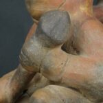Pre Columbian Moche Ceramic Soldier Vessel Ritual Artifact Collectible - Imagen 13