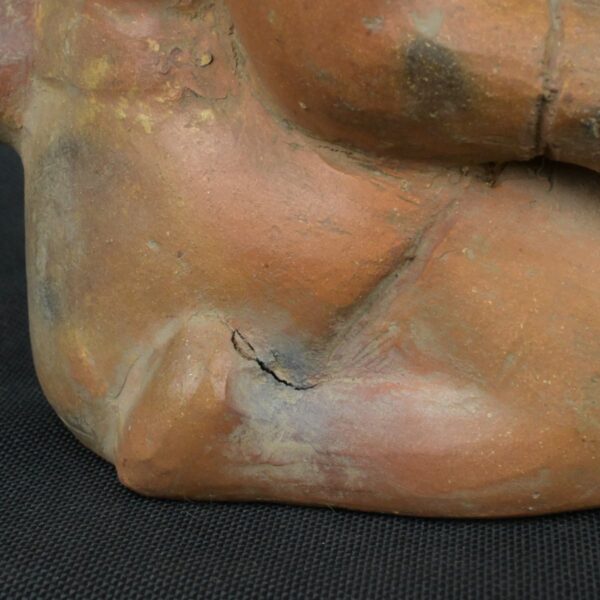 Pre Columbian Moche Ceramic Soldier Vessel Ritual Artifact Collectible - Imagen 14