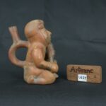 Pre Columbian Moche Ceramic Soldier Vessel Ritual Artifact Collectible - Imagen 16