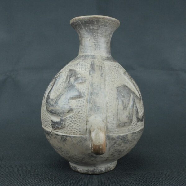 Pre Columbian Moche Ceramic Vessel Ritual Artifact Collectible - Imagen 3