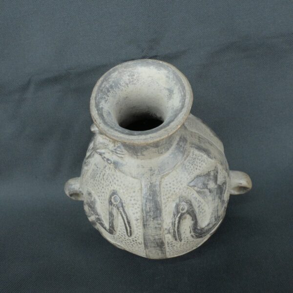 Pre Columbian Moche Ceramic Vessel Ritual Artifact Collectible - Imagen 9