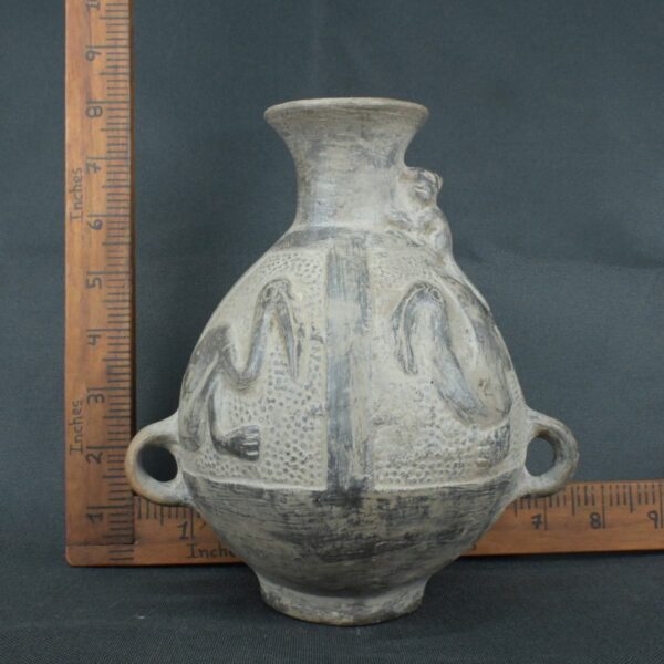 Pre Columbian Moche Ceramic Vessel Ritual Artifact Collectible - Imagen 17