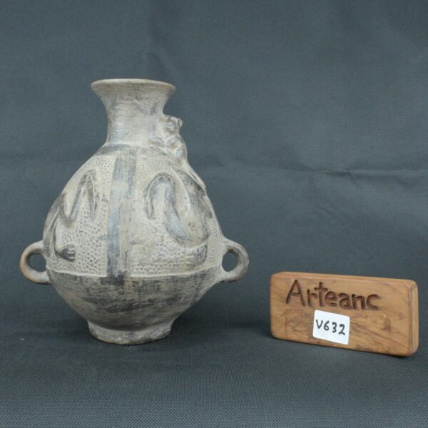 Pre Columbian Moche Ceramic Vessel Ritual Artifact Collectible - Imagen 18