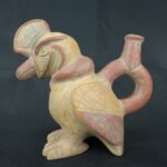 Pre Columbian Moche Ceramic Bird Vessel Ceremonial Artifact Peru - Imagen 2