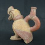 Pre Columbian Moche Ceramic Bird Vessel Ceremonial Artifact Peru - Imagen 3
