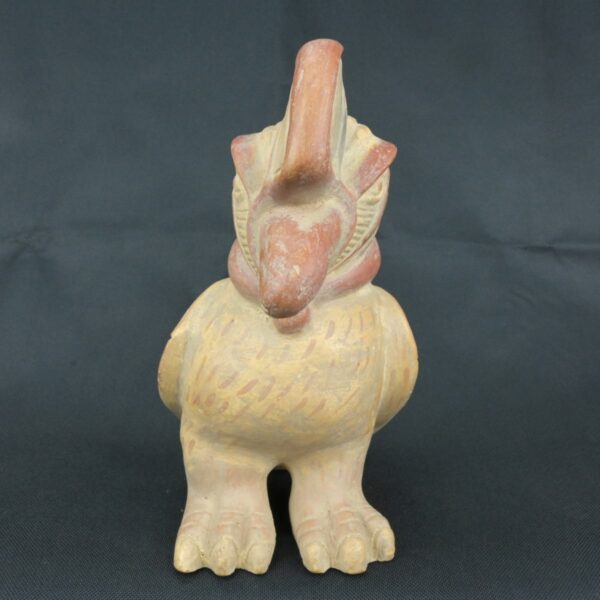 Pre Columbian Moche Ceramic Bird Vessel Ceremonial Artifact Peru - Imagen 8