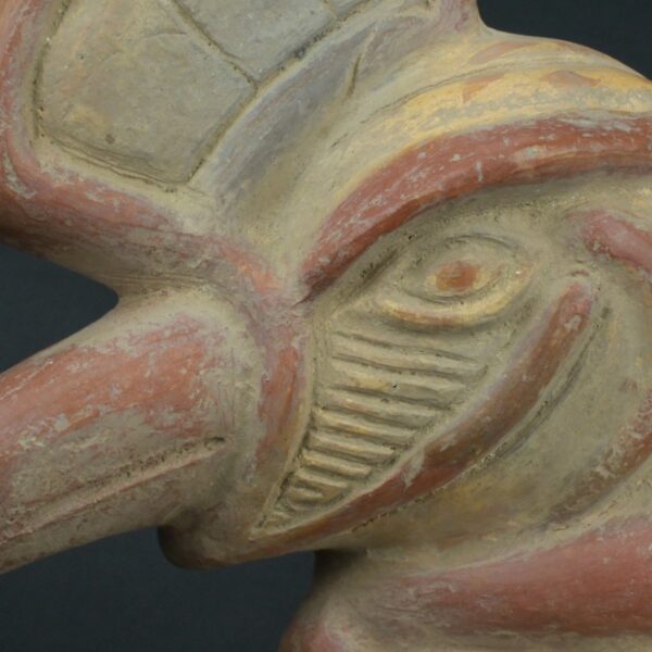 Pre Columbian Moche Ceramic Bird Vessel Ceremonial Artifact Peru - Imagen 13