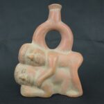 Pre Columbian Moche Ceramic Erotic Vessel Ritual Artifact Collector Piece