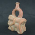 Pre Columbian Moche Ceramic Erotic Vessel Ritual Artifact Collector Piece - Imagen 2