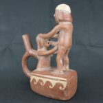 Pre Columbian Moche Ceramic Erotic Bottle Ritual Artifact - Imagen 6