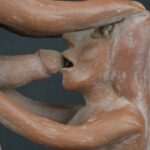 Pre Columbian Moche Ceramic Erotic Bottle Ritual Artifact - Imagen 13
