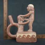 Pre Columbian Moche Ceramic Erotic Bottle Ritual Artifact - Imagen 16