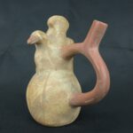 Pre Columbian Moche Ceramic Bottle Ritual Artifact Peru Collectible - Imagen 5
