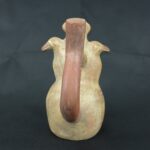 Pre Columbian Moche Ceramic Bottle Ritual Artifact Peru Collectible - Imagen 6